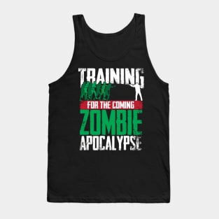 Training For The Zombie Apocalypse Hunting Tank Top